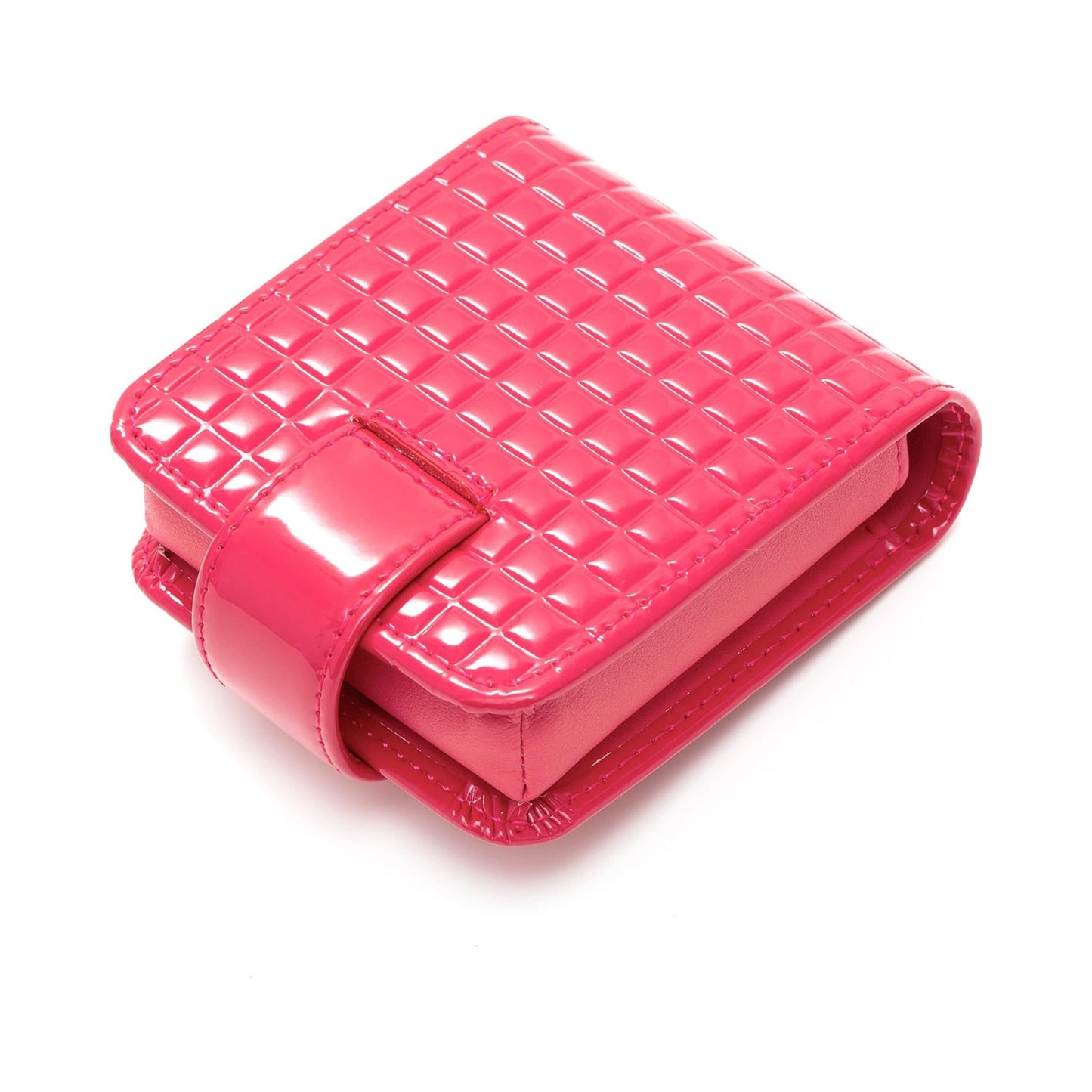 Cockatoo Leather Lipstick Case with Mirror, Women's Portable Lipstick Pouch Travel Cosmetic Bag Can Be Put in Wallet Mini Cosmetic Bag Lipstick Pouch