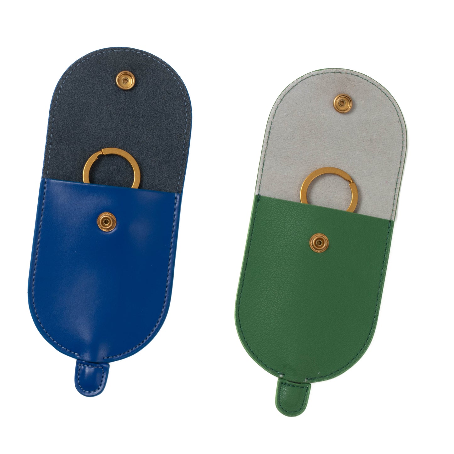 Cockatoo Creative Pull-Out Key Sleeve Keychain Bags,Leather Large-Capacity Protective Key Holder Hook