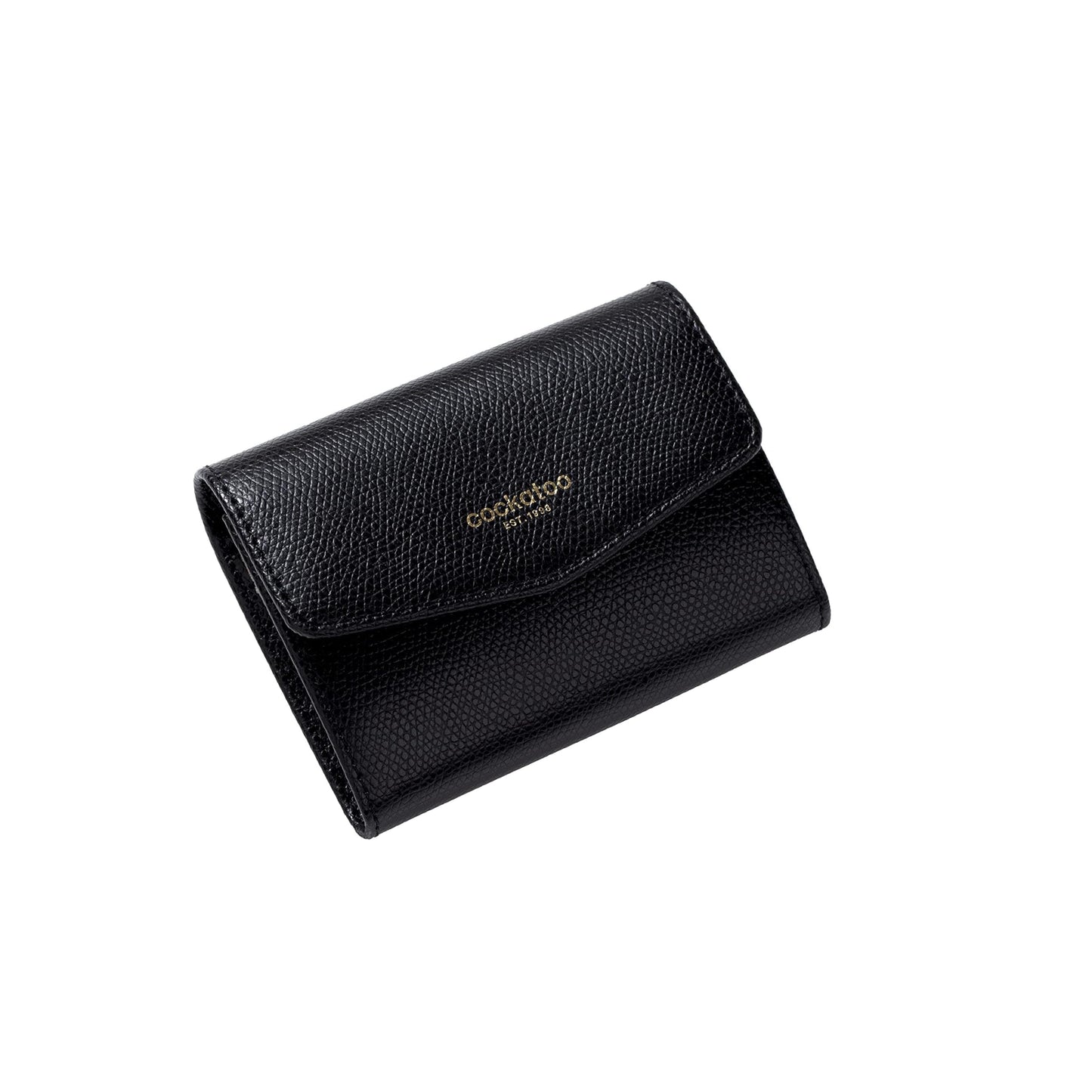 Cockatoo RFID Credit Card Holder, Genuine Leather Snap Card Case Accordion Small Wallets for Women