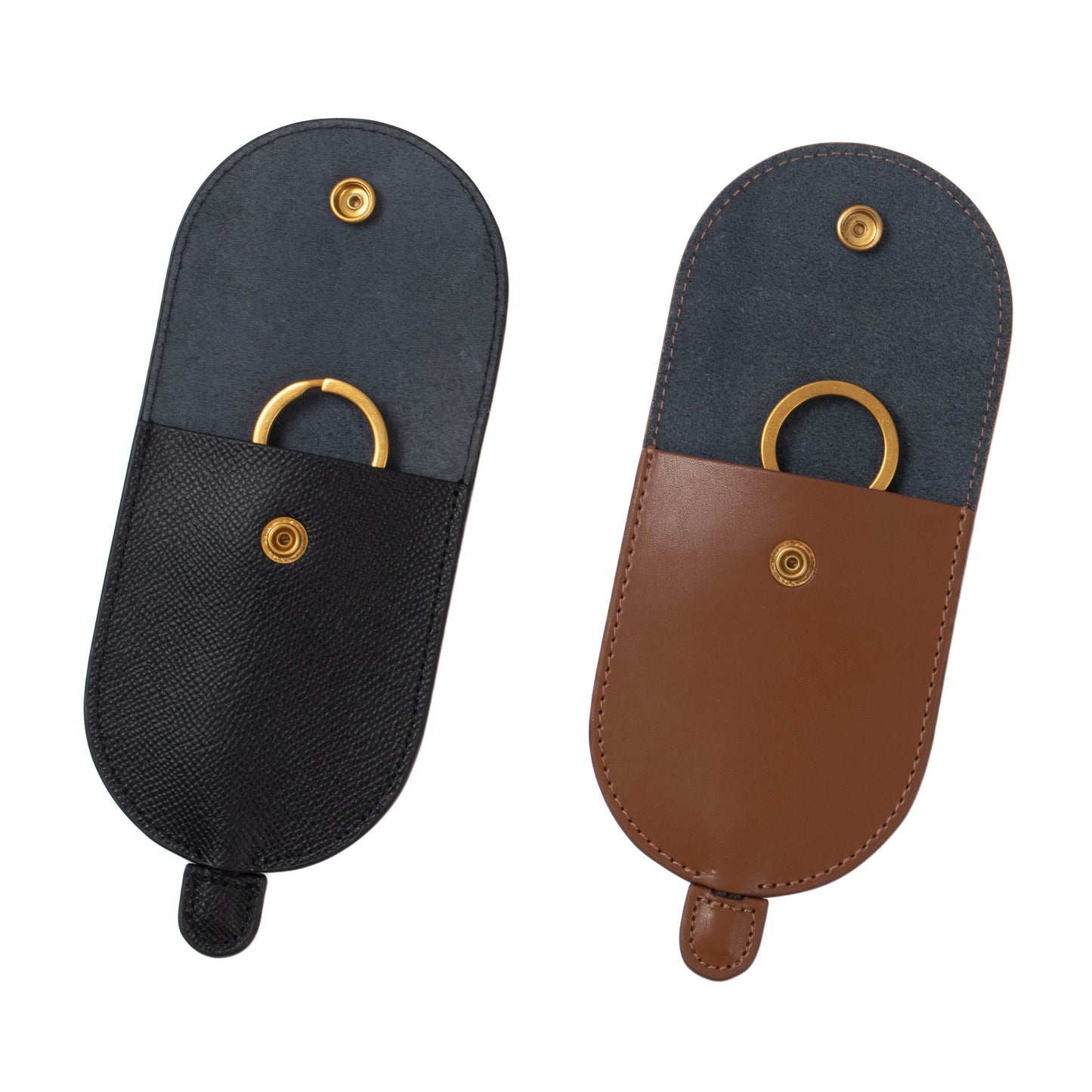 Cockatoo Creative Pull-Out Key Sleeve Keychain Bags,Leather Large-Capacity Protective Key Holder Hook