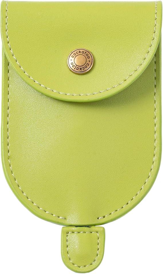 Cockatoo Creative Pull-Out Key Sleeve Keychain Bags,Leather Large-Capacity Protective Key Holder Hook