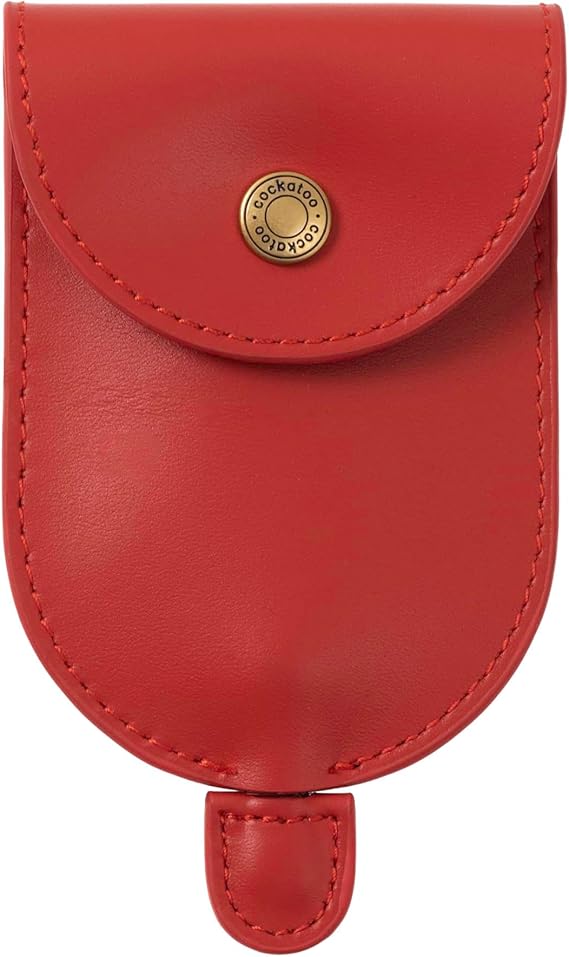 Cockatoo Creative Pull-Out Key Sleeve Keychain Bags,Leather Large-Capacity Protective Key Holder Hook