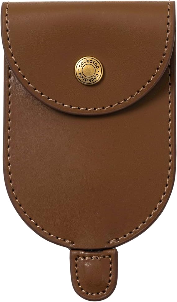 Cockatoo Creative Pull-Out Key Sleeve Keychain Bags,Leather Large-Capacity Protective Key Holder Hook