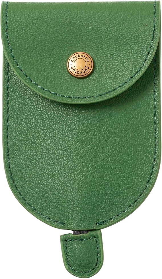 Cockatoo Creative Pull-Out Key Sleeve Keychain Bags,Leather Large-Capacity Protective Key Holder Hook