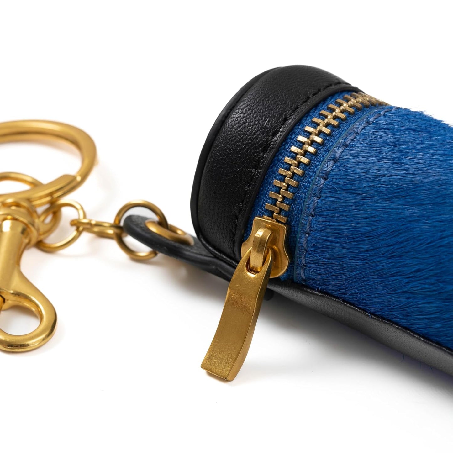 Cackatoo Genuine Leather Horsehair Lipstick Case with Keychain - Portable Travel Organizer for Lipstick and Chapstick - Stylish Key Chain Accessory for Women