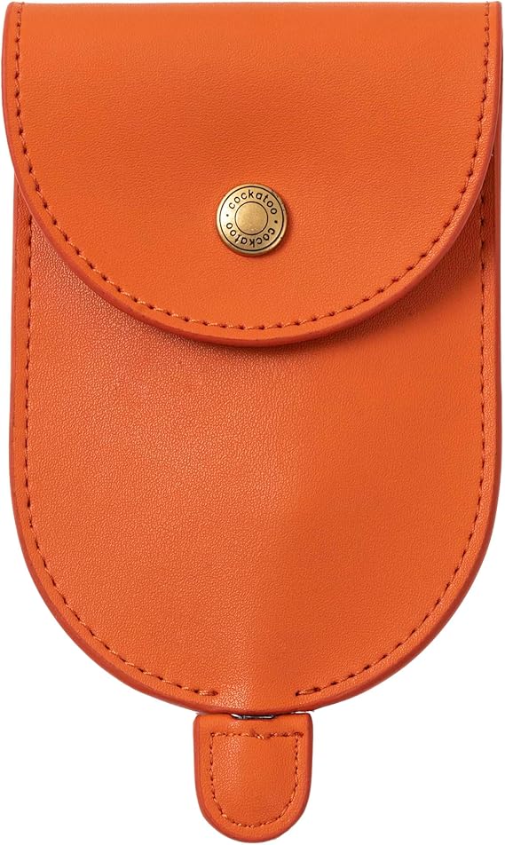 Cockatoo Creative Pull-Out Key Sleeve Keychain Bags,Leather Large-Capacity Protective Key Holder Hook