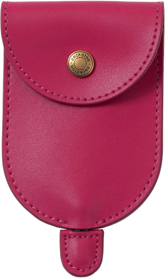 Cockatoo Creative Pull-Out Key Sleeve Keychain Bags,Leather Large-Capacity Protective Key Holder Hook