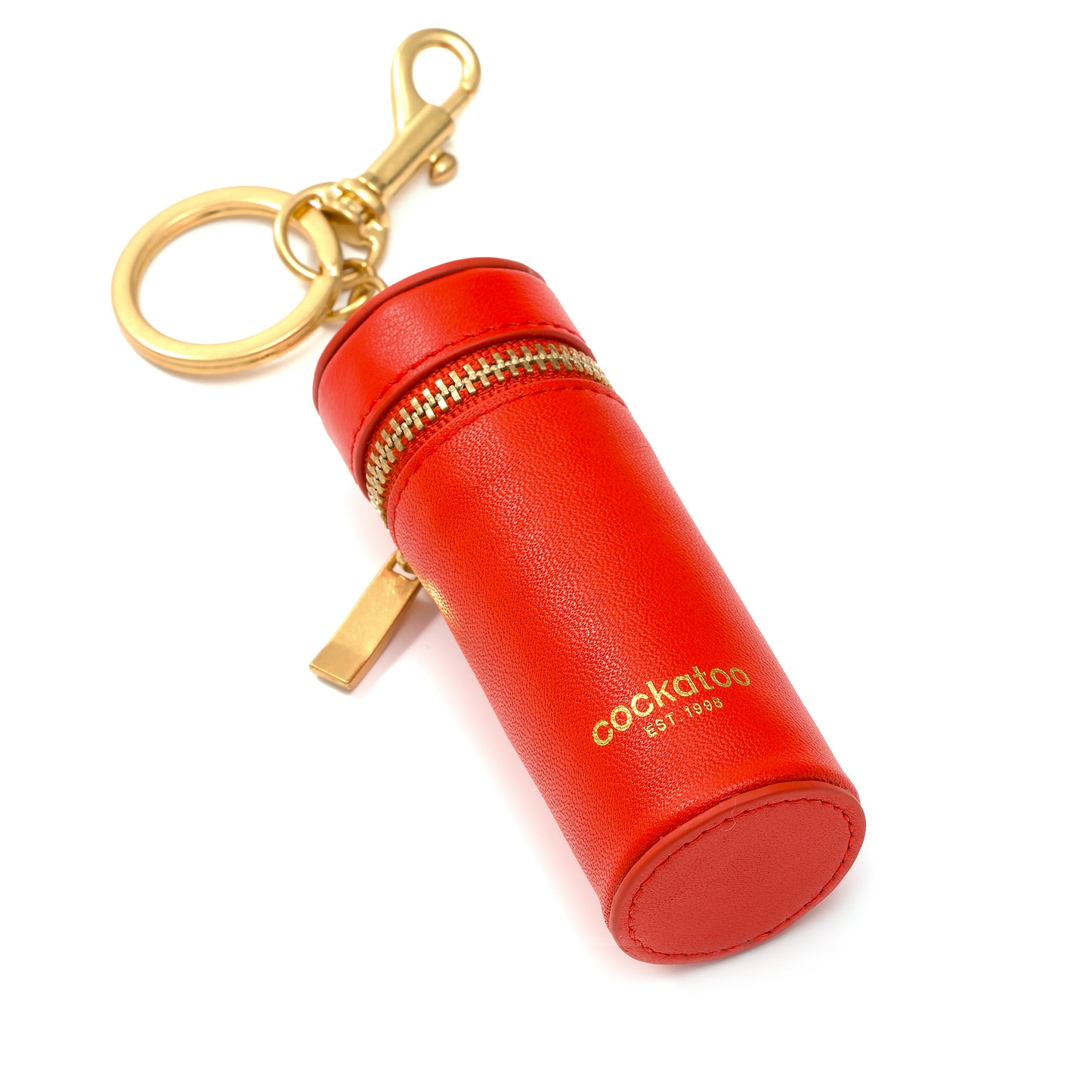 Zipper Lipstick Case Keyring