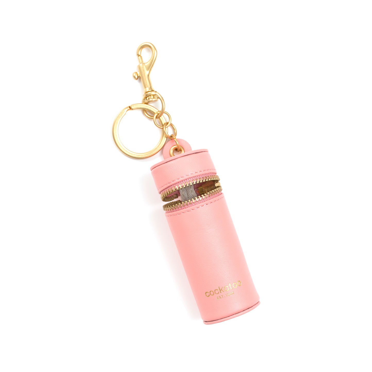 Zipper Lipstick Case Keychain