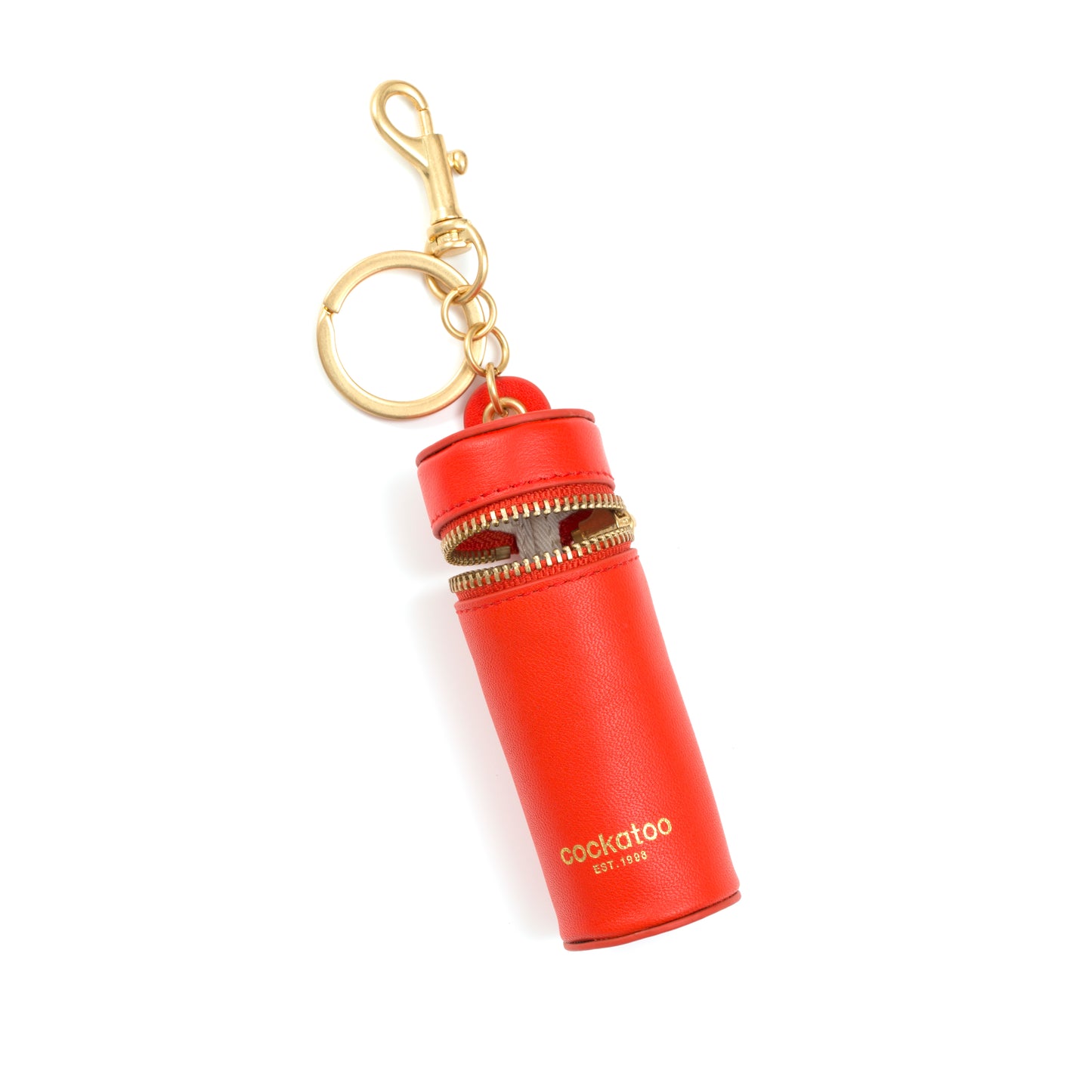 Zipper Lipstick Case Keyring